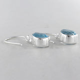 Blue Topaz  Silver Earrings