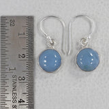 Blue Opal Silver Earrings