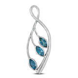 Blue Topaz 925 Silver Pendant