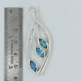 Blue Topaz 925 Silver Pendant