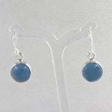 Blue Opal Silver Earrings