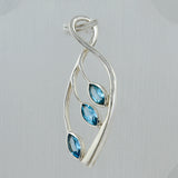 Blue Topaz 925 Silver Pendant