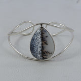 Dendritic Opal Sterling Silver Women's Bangle Gift