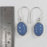 Blue Opal Silver Earrings