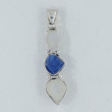 Rainbow Moonstone Silver Pendant