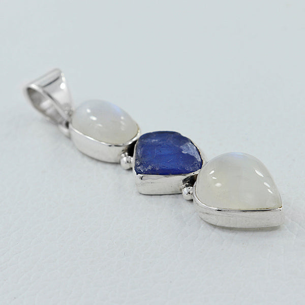 Rainbow Moonstone Silver Pendants