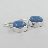 Blue Opal Silver Earrings