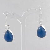 Blue Opal Silver Earrings