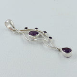 Natural Iolite 925 Silver Pendant