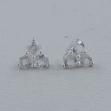 Moonstone Studs Silver Earring