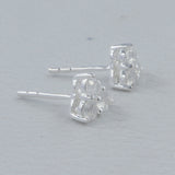 Moonstone Studs Silver Earring