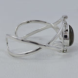 Pieter site Jasper 925 Sterling Silver Cuff Bangle Jewelry