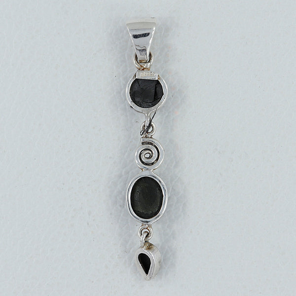 925 Sterling Silver Black Star Pendants