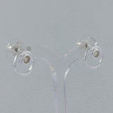 Moonstone Studs Silver Earring