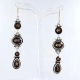 Smoky Quartz Silver Earrings