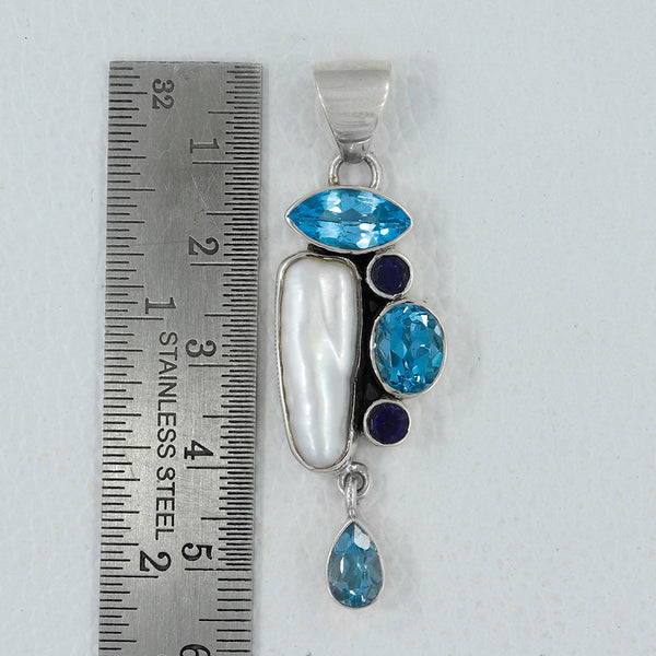925 Silver Natural Pearl Pendants