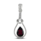 925 Silver Natural Garnet Pendant