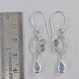 Blue Topaz  Silver Earrings