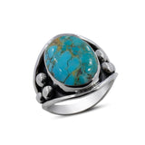 Dendritic Opal Gemstone Silver Designer Ring