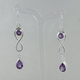 Amethyst Silver Earring