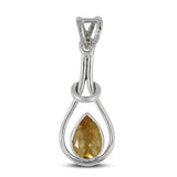 Natural Citrine  925 Silver Pendant