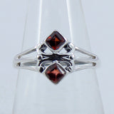 Natural Garnet Silver Ring