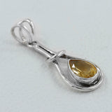 Natural Citrine  925 Silver Pendant