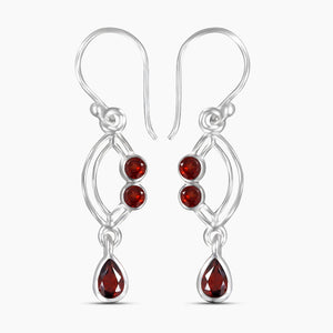 Blue Topaz  Silver Earrings