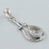 Natural Citrine  925 Silver Pendant