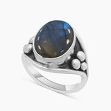 925 Sterling Silver Dendritic Opal Rings
