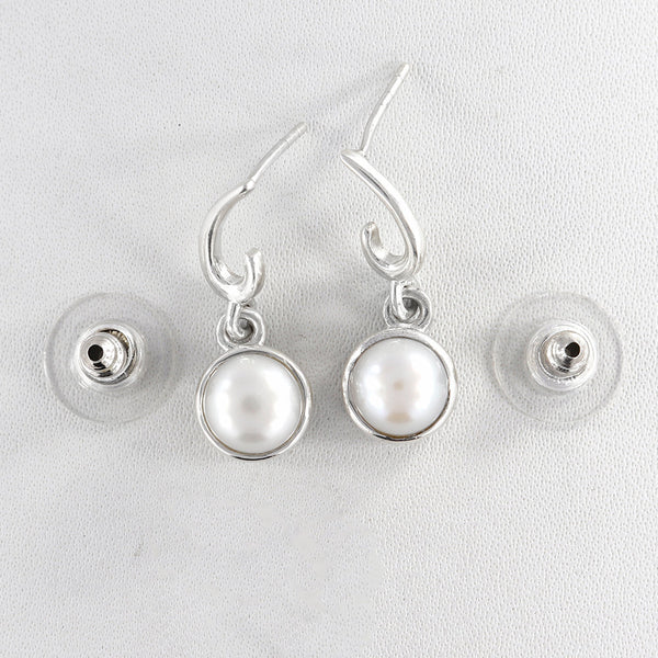 Pearl Silver Earrings