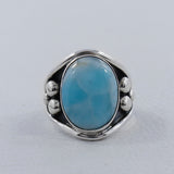 Dendritic Opal Gemstone Silver Designer Ring