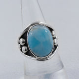 Dendritic Opal Gemstone Silver Designer Ring