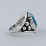 Dendritic Opal Gemstone Silver Designer Ring