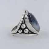 Dendritic Opal Gemstone Silver Designer Ring