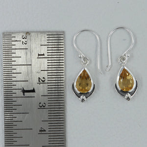 Citrine Silver Earrings