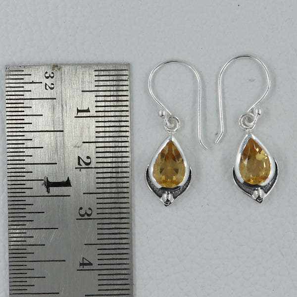 Citrine Silver Earrings