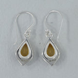 Citrine Silver Earrings
