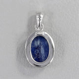 Blue Kyanite Silver Pendant