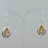 Citrine Silver Earrings