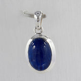 Blue Kyanite Silver Pendant