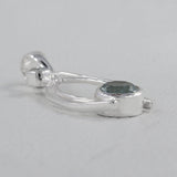 Blue Topaz Gemstone Silver Pendant