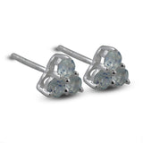 Moonstone Studs Silver Earring