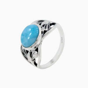 925 Sterling Silver Larimar Rings