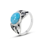 925 Starling Silver Larimar Ring