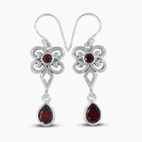 Blue Topaz Silver Earrings