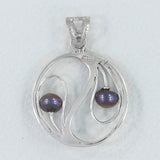 925 Sterling Silver Pearl Pendant