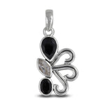 Black Onyx Silver Pendant