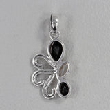 Black Onyx Silver Pendant