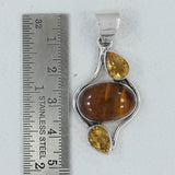 Tiger Eye 925 Silver Pendant